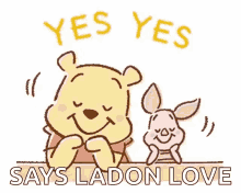 Pooh Love GIF - Pooh Love Yes GIFs