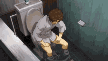 Out Of Toilet Paper Horror Story GIF - Out Of Toilet Paper Horror Story Gintama GIFs