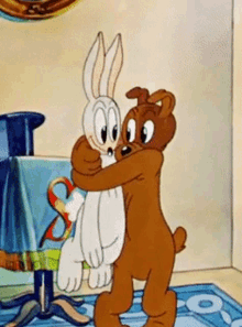 Looney Tunes Rabbit GIF - Looney Tunes Rabbit Kiss GIFs