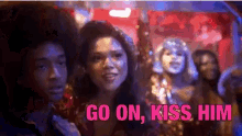 Go On Kiss Him Kisses GIF - Go On Kiss Him Kisses Gay GIFs