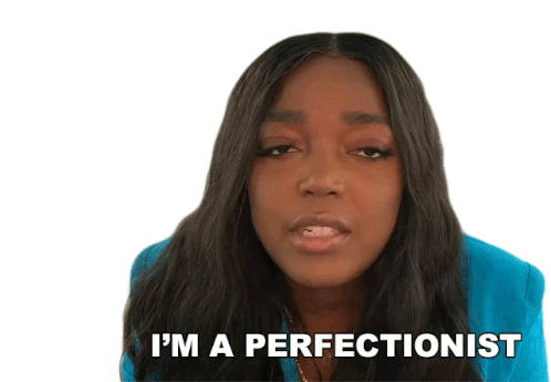 Im A Perfectionist Anifa Mvuemba Sticker - Im A Perfectionist Anifa Mvuemba Bustle Stickers