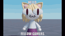 Hello Neco Arc GIF - Hello Neco Arc Fellow Gamers GIFs
