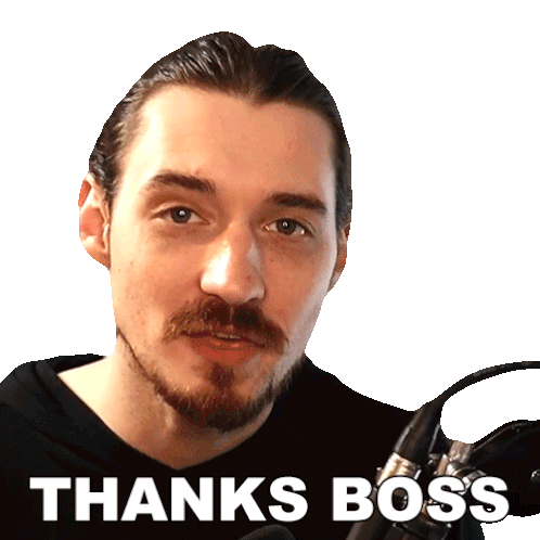 Thanks Boss Bionicpig Sticker - Thanks Boss Bionicpig Thank You Sir Stickers