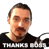 Thanks Boss Bionicpig Sticker - Thanks Boss Bionicpig Thank You Sir Stickers