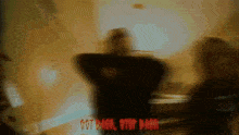 a blurry picture of a person with the words got back stop hard written on the bottom