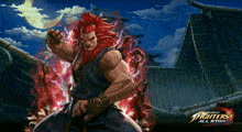 a fighters all star poster with a man with red hair and a beard