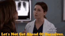 Greys Anatomy Amelia Shepherd GIF - Greys Anatomy Amelia Shepherd Lets Not Get Ahead Of Ourselves GIFs