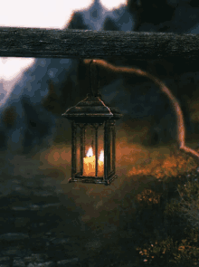candle rain lantern