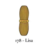a drawing of a peanut with the name lisa written on it