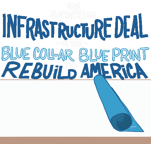 Bipartisan Infrastructure Deal Lets Go Brandon Sticker - Bipartisan Infrastructure Deal Lets Go Brandon Bif Stickers
