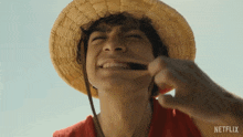 Stretching My Mouth Monkey D Luffy GIF