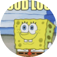 Goodluck Spongebob Sticker