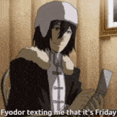 bsd bungo stray dogs fyodor texting me