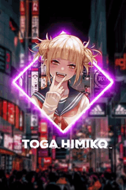 Toga himiko, blonde, smiling, knife, My hell Akademia, Anime, HD wallpaper  | Peakpx