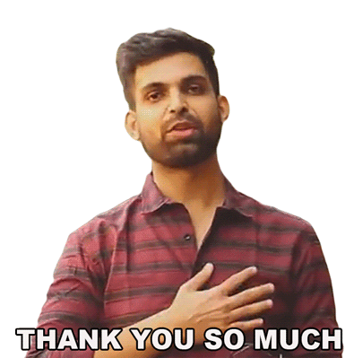 Thank You So Much Sahil Virwani Sticker - Thank You So Much Sahil Virwani Highstreet Junkies Stickers