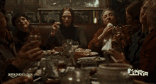Stare Down Look Back And Forth GIF - Stare Down Look Back And Forth Dinner Table GIFs