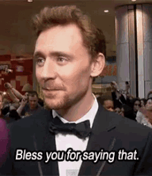 Bless You For Saying That GIF - Tom Hiddleston Bless You For Saying That Bless You GIFs