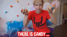 There Is Candy Everywhere Stephen Sharer GIF - There Is Candy Everywhere Stephen Sharer Candy Overload GIFs