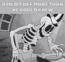Chew Skeleton GIF - Chew Skeleton Bruh GIFs