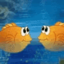 Fish Kiss Cartoons GIF - Fish Kiss Cartoons Happy GIFs