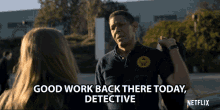 Good Work Back There Today Detective Well Done GIF - Good Work Back There Today Detective Well Done Impressed GIFs