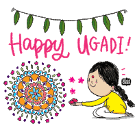 Happy Ugadi Alicia Souza Sticker - Happy Ugadi Alicia Souza Aap Ko Ugadi Ki Shubhkamnaye Stickers