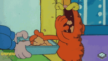 Garfield Garfield Eating GIF - Garfield Garfield Eating Eating Fast GIFs