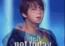 Bitch Not Today Bts GIF - Bitch Not Today Bts Jin GIFs