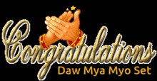 Congrat Mya Myo Set Clap GIF