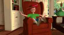 Andy Toy Story Spinning In Chair GIF