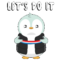 Lets Go Motivation Sticker - Lets Go Motivation Penguin Stickers