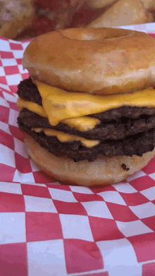 Donut Burger Burgers GIF - Donut Burger Burgers Krispy Kreme Burger GIFs