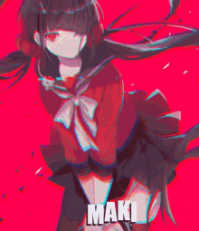 Anime Maki Harukawa GIF - Anime Maki Harukawa GIFs