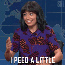 I Peed A Little Melissa Villasenor GIF - I Peed A Little Melissa Villasenor Saturday Night Live GIFs