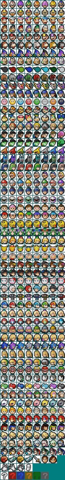 super smash bros for nintendo 3ds icons characters nintendo 3ds smash bros