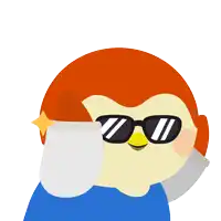a cartoon of a bird wearing sunglasses and the words party mode