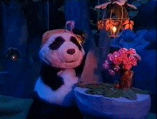 Magic Mountain Panda GIF - Magic Mountain Panda Ready To Eat GIFs