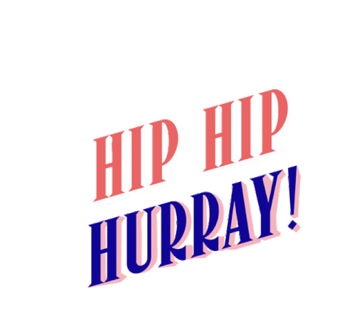 Hiphip Hurray Sticker - Hiphip Hurray Hurray Design Stickers