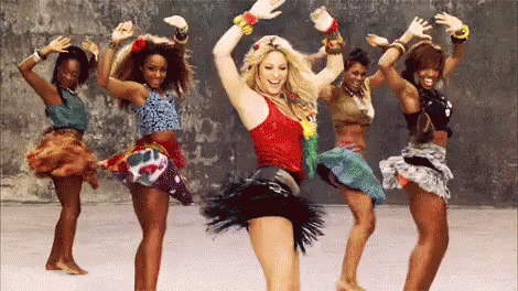 Shakira shaking it: waka waka Africa