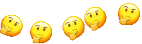 Thinking Emoji Sticker - Thinking Emoji Thinking Emoji Stickers