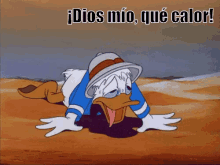 Pato Donald Sudor Qué Calor GIF - Donald Duck Hot Exhausted GIFs