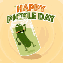 happy pickle day pickle dancing pickle day happy dance
