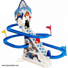 penguin stairs slide toy
