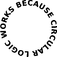 Circular Logic Sticker - Circular Logic Logo Stickers