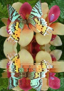 Butterfly Flower GIF - Butterfly Flower Water GIFs