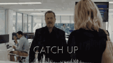 Catch Up GIF - Billions David Costabile Mike Wags Wagner GIFs