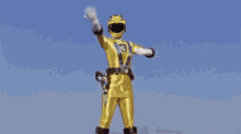 Showing Up To A Party Like GIF - Power Rangers Yellow Ranger Strike A Pose GIFs