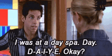 Day Spa, D-a-i-y-e, Day! - Ben Stiller As Zoolander GIF - Day Spa Ben Stiller Zoolander GIFs