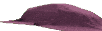 a purple cloth is draped over a black object on a white background