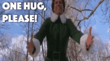 One Hug Please GIF - Willferrell Hug Hugday GIFs